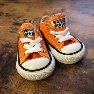 infant orange converse